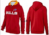 Womens Buffalo Bills Team Logo 2015 Full Zip Hoodie-20,baseball caps,new era cap wholesale,wholesale hats