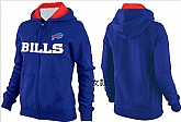 Womens Buffalo Bills Team Logo 2015 Full Zip Hoodie-25,baseball caps,new era cap wholesale,wholesale hats
