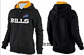 Womens Buffalo Bills Team Logo 2015 Full Zip Hoodie-26,baseball caps,new era cap wholesale,wholesale hats