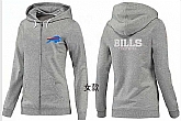 Womens Buffalo Bills Team Logo 2015 Full Zip Hoodie-27,baseball caps,new era cap wholesale,wholesale hats