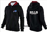 Womens Buffalo Bills Team Logo 2015 Full Zip Hoodie-29,baseball caps,new era cap wholesale,wholesale hats