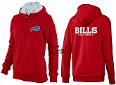 Womens Buffalo Bills Team Logo 2015 Full Zip Hoodie-31,baseball caps,new era cap wholesale,wholesale hats
