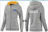Womens Buffalo Bills Team Logo 2015 Full Zip Hoodie-33,baseball caps,new era cap wholesale,wholesale hats