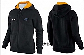 Womens Carolina Panthers Team Logo 2015 Full Zip Hoodie-35,baseball caps,new era cap wholesale,wholesale hats