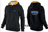 Womens Carolina Panthers Team Logo 2015 Full Zip Hoodie-51,baseball caps,new era cap wholesale,wholesale hats