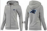 Womens Carolina Panthers Team Logo 2015 Full Zip Hoodie-61,baseball caps,new era cap wholesale,wholesale hats