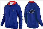 Womens Carolina Panthers Team Logo 2015 Full Zip Hoodie-68,baseball caps,new era cap wholesale,wholesale hats