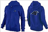 Womens Carolina Panthers Team Logo 2015 Full Zip Hoodie-71,baseball caps,new era cap wholesale,wholesale hats