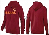 Womens Chicago Bears Team Logo 2015 Full Zip Hoodie-14,baseball caps,new era cap wholesale,wholesale hats