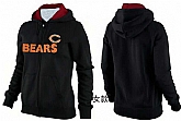 Womens Chicago Bears Team Logo 2015 Full Zip Hoodie-21,baseball caps,new era cap wholesale,wholesale hats