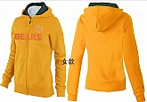 Womens Chicago Bears Team Logo 2015 Full Zip Hoodie-22,baseball caps,new era cap wholesale,wholesale hats