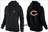 Womens Chicago Bears Team Logo 2015 Full Zip Hoodie-33,baseball caps,new era cap wholesale,wholesale hats