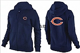 Womens Chicago Bears Team Logo 2015 Full Zip Hoodie-34,baseball caps,new era cap wholesale,wholesale hats