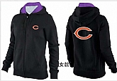 Womens Chicago Bears Team Logo 2015 Full Zip Hoodie-37,baseball caps,new era cap wholesale,wholesale hats