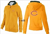 Womens Chicago Bears Team Logo 2015 Full Zip Hoodie-39,baseball caps,new era cap wholesale,wholesale hats