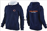 Womens Chicago Bears Team Logo 2015 Full Zip Hoodie-46,baseball caps,new era cap wholesale,wholesale hats