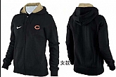 Womens Chicago Bears Team Logo 2015 Full Zip Hoodie-67,baseball caps,new era cap wholesale,wholesale hats