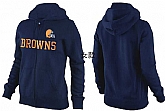 Womens Cleveland Browns Team Logo 2015 Full Zip Hoodie-11,baseball caps,new era cap wholesale,wholesale hats