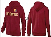 Womens Cleveland Browns Team Logo 2015 Full Zip Hoodie-14,baseball caps,new era cap wholesale,wholesale hats