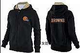 Womens Cleveland Browns Team Logo 2015 Full Zip Hoodie-29,baseball caps,new era cap wholesale,wholesale hats