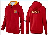 Womens Cleveland Browns Team Logo 2015 Full Zip Hoodie-32,baseball caps,new era cap wholesale,wholesale hats