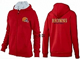 Womens Cleveland Browns Team Logo 2015 Full Zip Hoodie-33,baseball caps,new era cap wholesale,wholesale hats