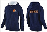 Womens Cleveland Browns Team Logo 2015 Full Zip Hoodie-35,baseball caps,new era cap wholesale,wholesale hats