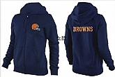 Womens Cleveland Browns Team Logo 2015 Full Zip Hoodie-41,baseball caps,new era cap wholesale,wholesale hats