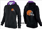 Womens Cleveland Browns Team Logo 2015 Full Zip Hoodie-45,baseball caps,new era cap wholesale,wholesale hats