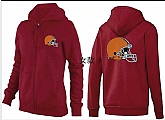 Womens Cleveland Browns Team Logo 2015 Full Zip Hoodie-55,baseball caps,new era cap wholesale,wholesale hats