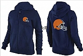 Womens Cleveland Browns Team Logo 2015 Full Zip Hoodie-58,baseball caps,new era cap wholesale,wholesale hats