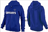 Womens Dallas Cowboys Team Logo 2015 Full Zip Hoodie-10,baseball caps,new era cap wholesale,wholesale hats