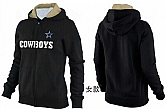 Womens Dallas Cowboys Team Logo 2015 Full Zip Hoodie-15,baseball caps,new era cap wholesale,wholesale hats