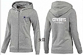 Womens Dallas Cowboys Team Logo 2015 Full Zip Hoodie-39,baseball caps,new era cap wholesale,wholesale hats