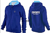 Womens Dallas Cowboys Team Logo 2015 Full Zip Hoodie-41,baseball caps,new era cap wholesale,wholesale hats