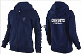 Womens Dallas Cowboys Team Logo 2015 Full Zip Hoodie-46,baseball caps,new era cap wholesale,wholesale hats