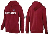 Womens Dallas Cowboys Team Logo 2015 Full Zip Hoodie-54,baseball caps,new era cap wholesale,wholesale hats