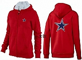 Womens Dallas Cowboys Team Logo 2015 Full Zip Hoodie-73,baseball caps,new era cap wholesale,wholesale hats