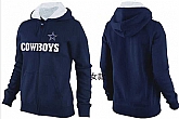 Womens Dallas Cowboys Team Logo 2015 Full Zip Hoodie-75,baseball caps,new era cap wholesale,wholesale hats