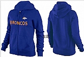 Womens Denver Broncos Team Logo 2015 Full Zip Hoodie-10,baseball caps,new era cap wholesale,wholesale hats