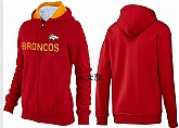 Womens Denver Broncos Team Logo 2015 Full Zip Hoodie-20,baseball caps,new era cap wholesale,wholesale hats