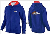 Womens Denver Broncos Team Logo 2015 Full Zip Hoodie-36,baseball caps,new era cap wholesale,wholesale hats