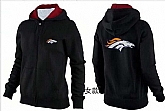 Womens Denver Broncos Team Logo 2015 Full Zip Hoodie-41,baseball caps,new era cap wholesale,wholesale hats