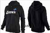 Womens Detroit Lions Team Logo 2015 Full Zip Hoodie-12,baseball caps,new era cap wholesale,wholesale hats