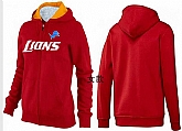 Womens Detroit Lions Team Logo 2015 Full Zip Hoodie-20,baseball caps,new era cap wholesale,wholesale hats