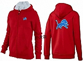 Womens Detroit Lions Team Logo 2015 Full Zip Hoodie-41,baseball caps,new era cap wholesale,wholesale hats