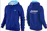 Womens Detroit Lions Team Logo 2015 Full Zip Hoodie-45,baseball caps,new era cap wholesale,wholesale hats
