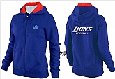 Womens Detroit Lions Team Logo 2015 Full Zip Hoodie-52,baseball caps,new era cap wholesale,wholesale hats