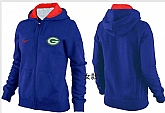 Womens Green Bay Packers Team Logo 2015 Full Zip Hoodie-109,baseball caps,new era cap wholesale,wholesale hats