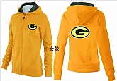 Womens Green Bay Packers Team Logo 2015 Full Zip Hoodie-62,baseball caps,new era cap wholesale,wholesale hats